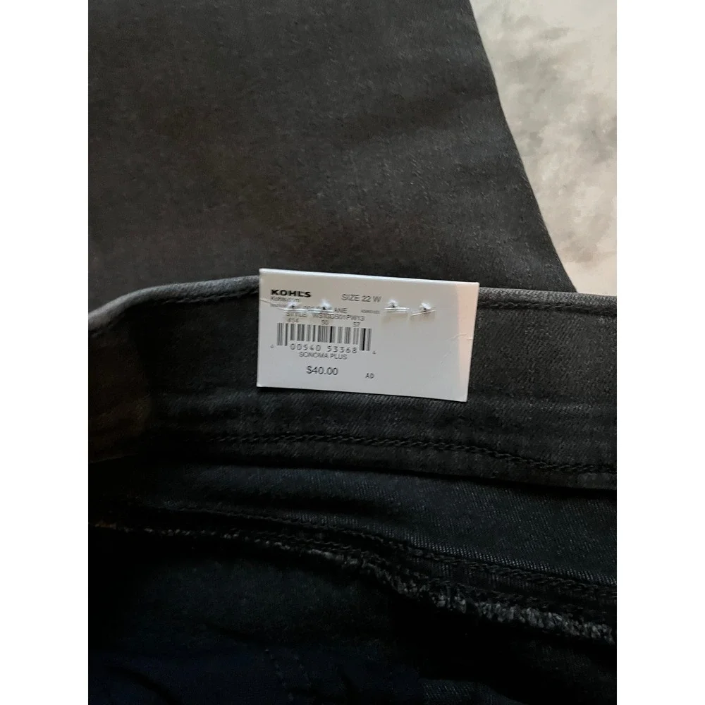 Sonoma Goods for Life Plus 22W Black Jegging Pants All About Comfort Premium NWT